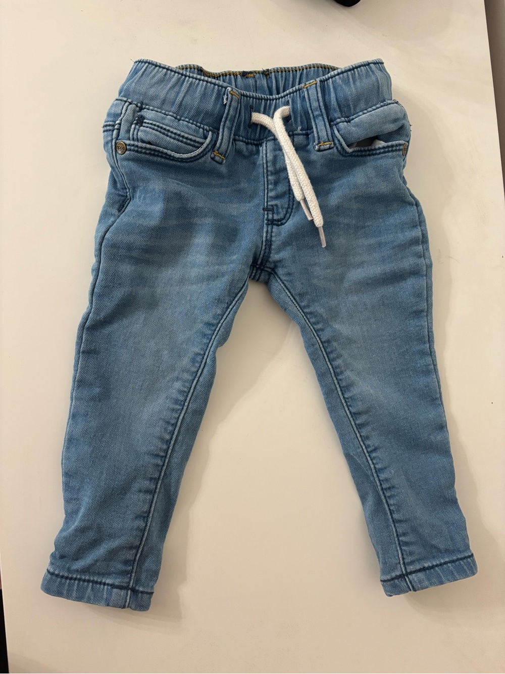 Noppies Kids Light Blue Elastic Waist Denim Pants